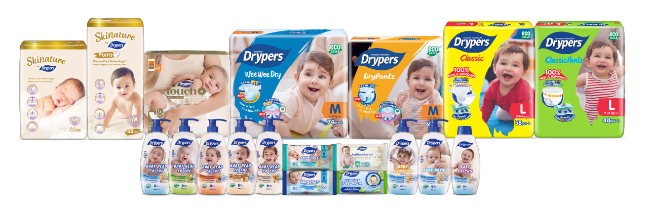 Drypers Malaysia - Product Range