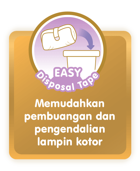 EASY Disposal Tape: Memudahkan pembuangan dan pengendalian lampin kotor