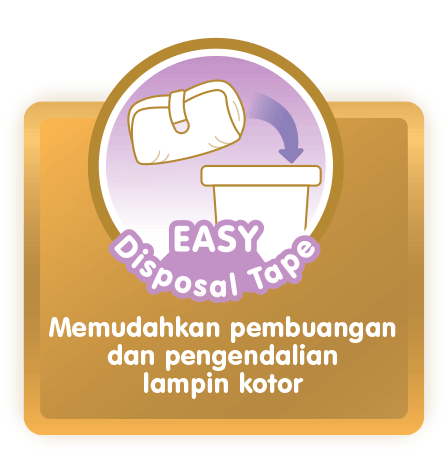 EASY Disposal Tape: Memudahkan pembuangan dan pengendalian lampin kotor